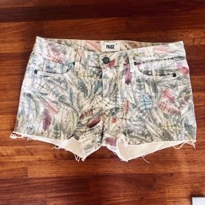 Paige denim jean shorts.